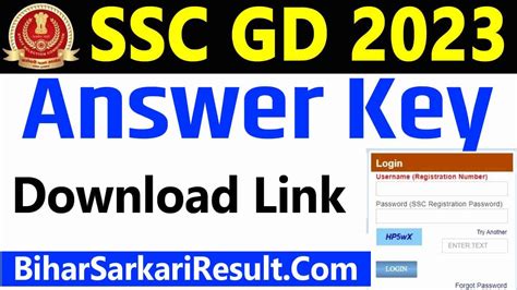 ssc gd answer key 2023 sarkari result